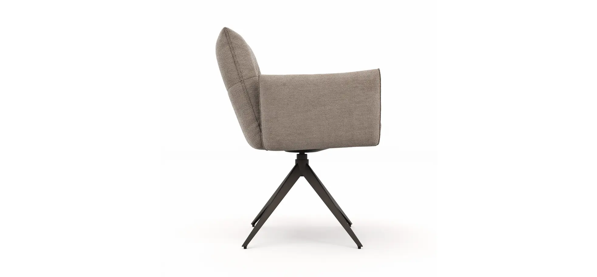 Armlehnstuhl Coscino - Stoff, Grau