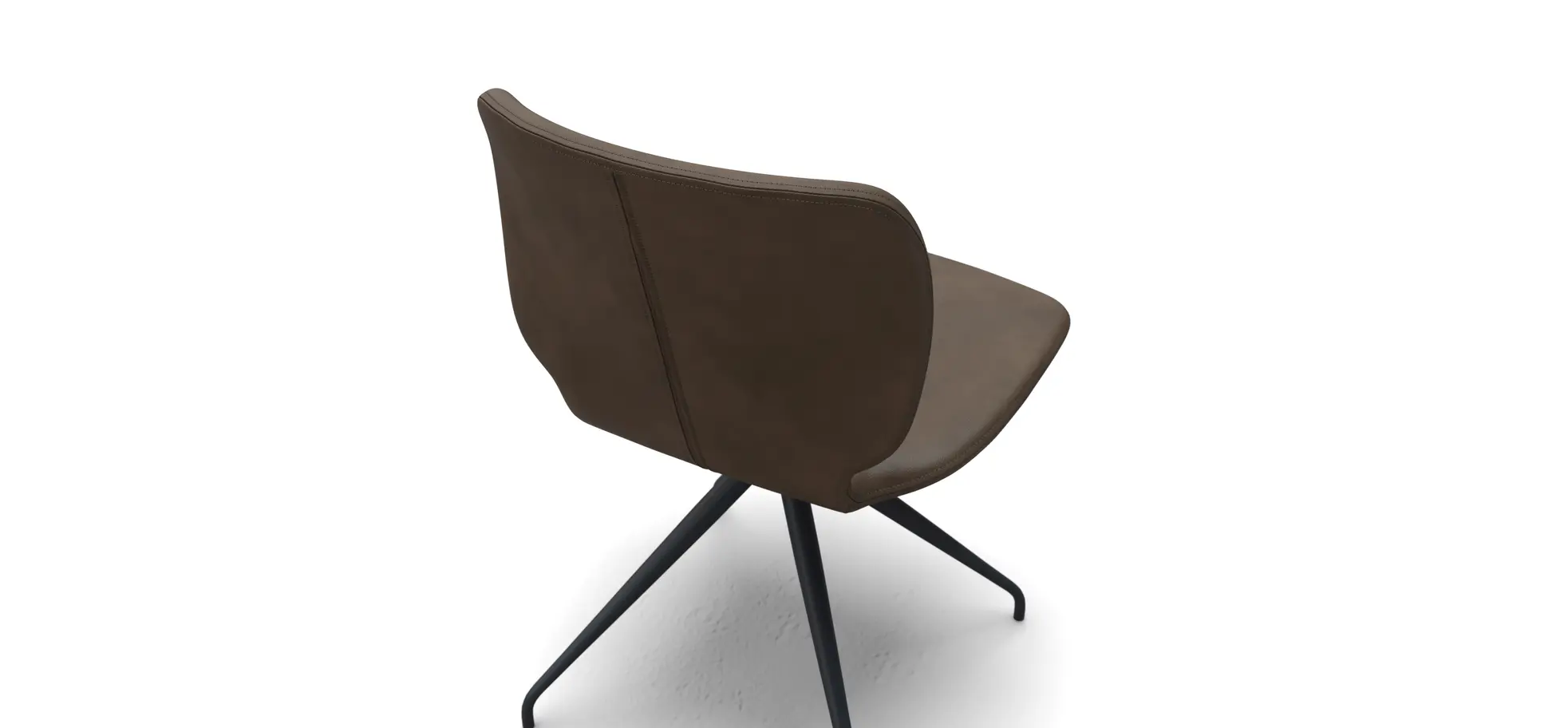 Stuhl Saltino - Leder, Dunkelbraun