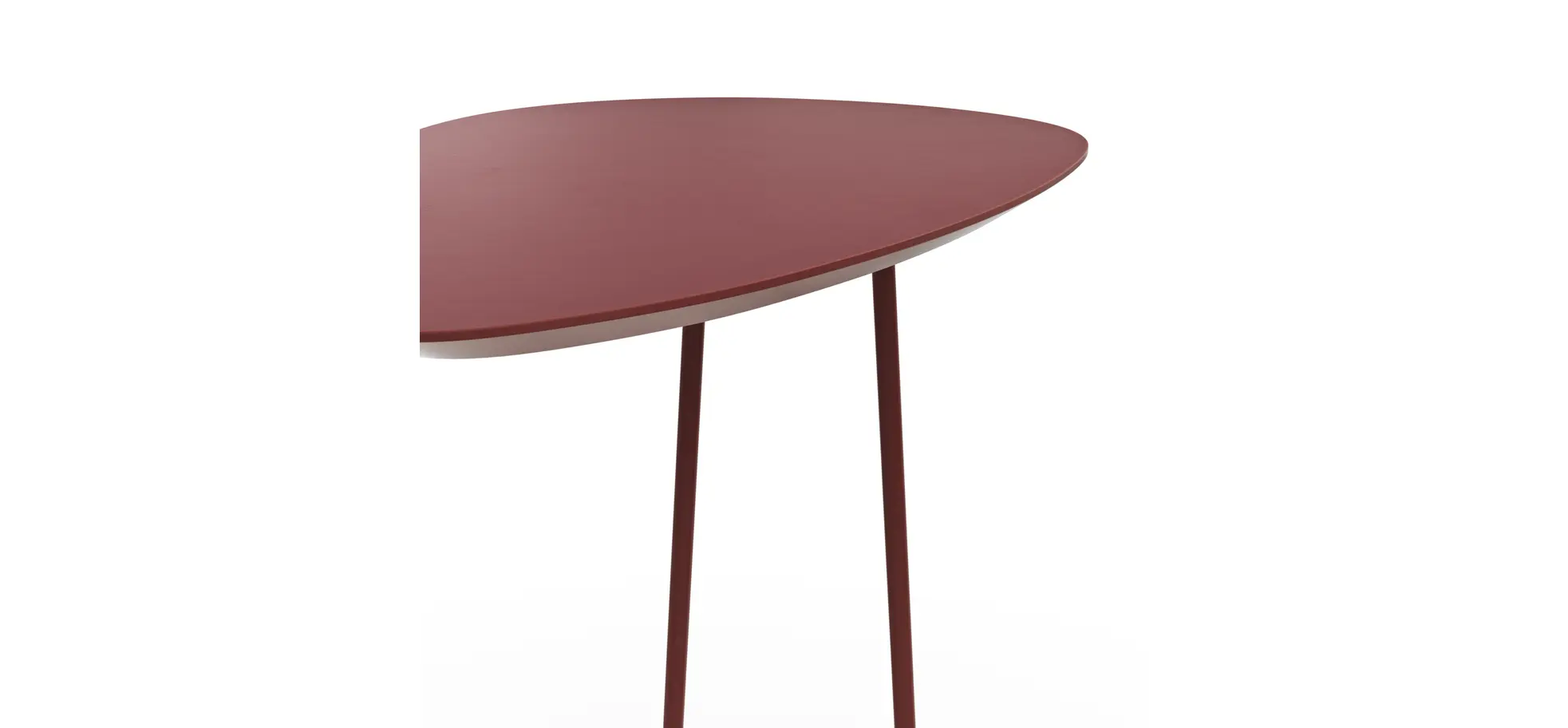 Sofatisch Fano - LBH ca. 57x39x54 cm, Fenix, Bordeaux