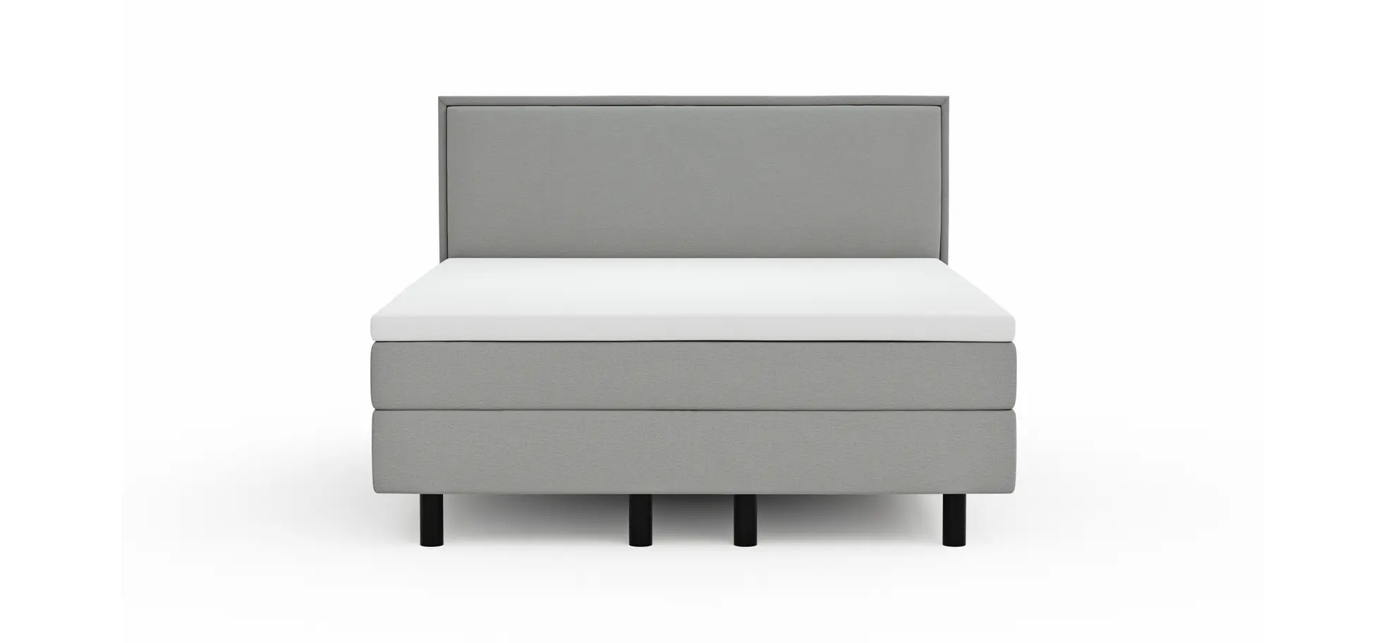 Boxspringbett Valencia - Liegefläche ca. 160x200 cm, Stoff, Zink