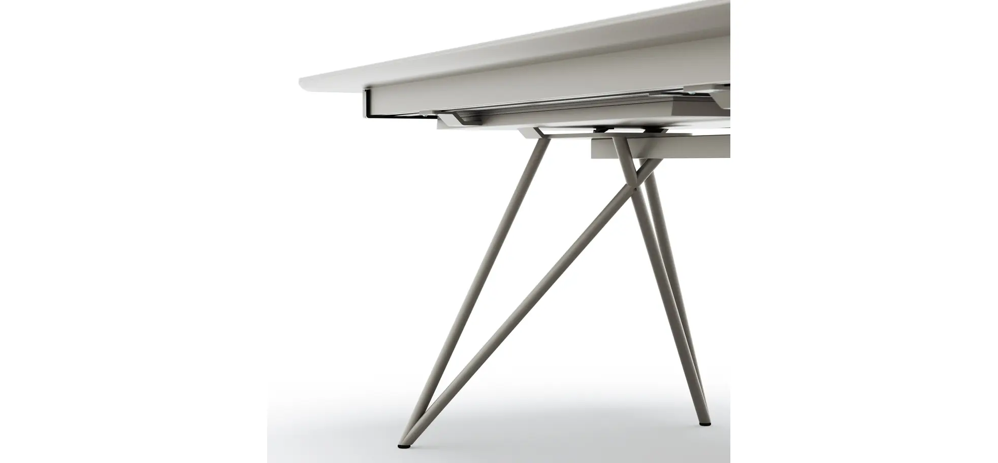 Esstisch Sedana - ausziehbar, LB ca. 200x100 cm, HPL, Grau