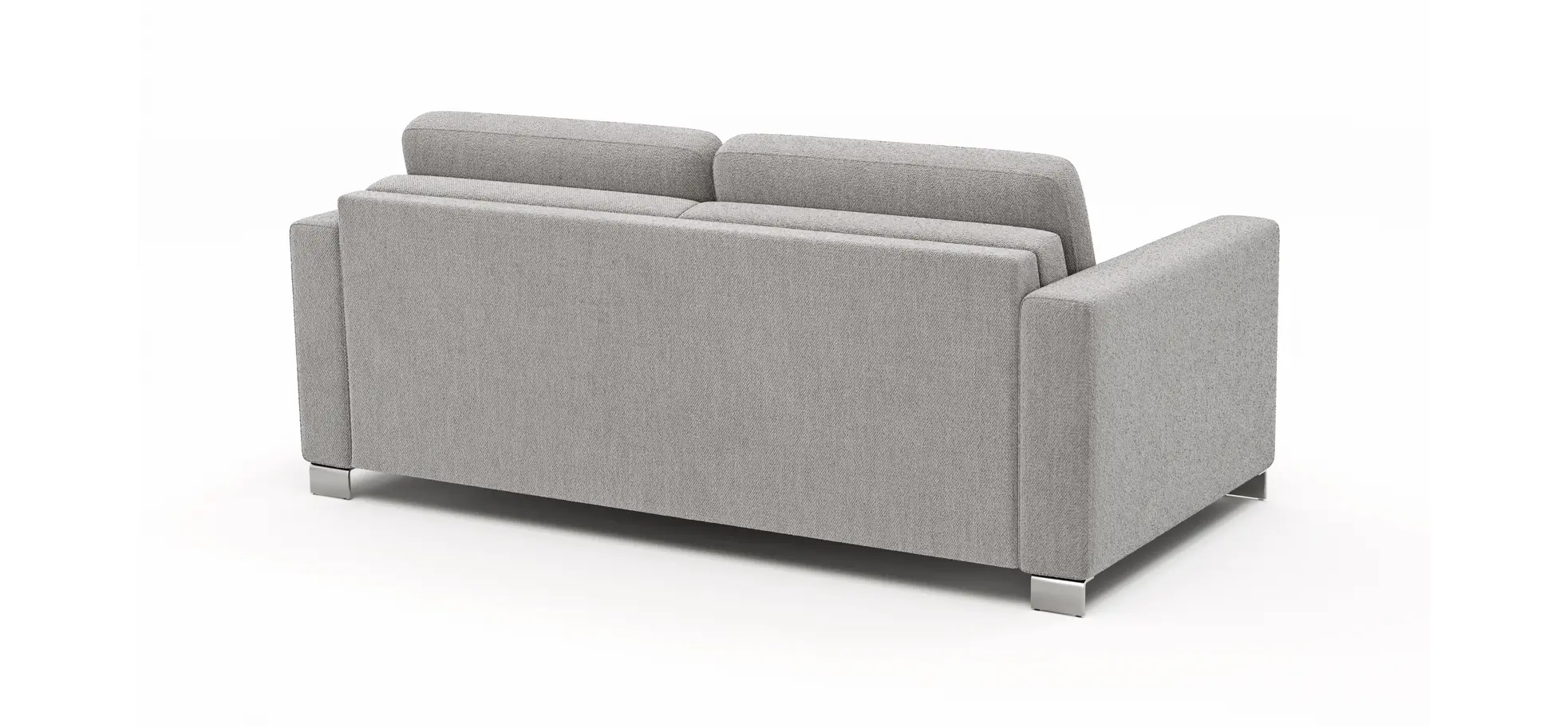 Sofa Nuoro - 2,5-Sitzer inkl. Schlaffunktion, Armlehne 1, Stoff, Grau