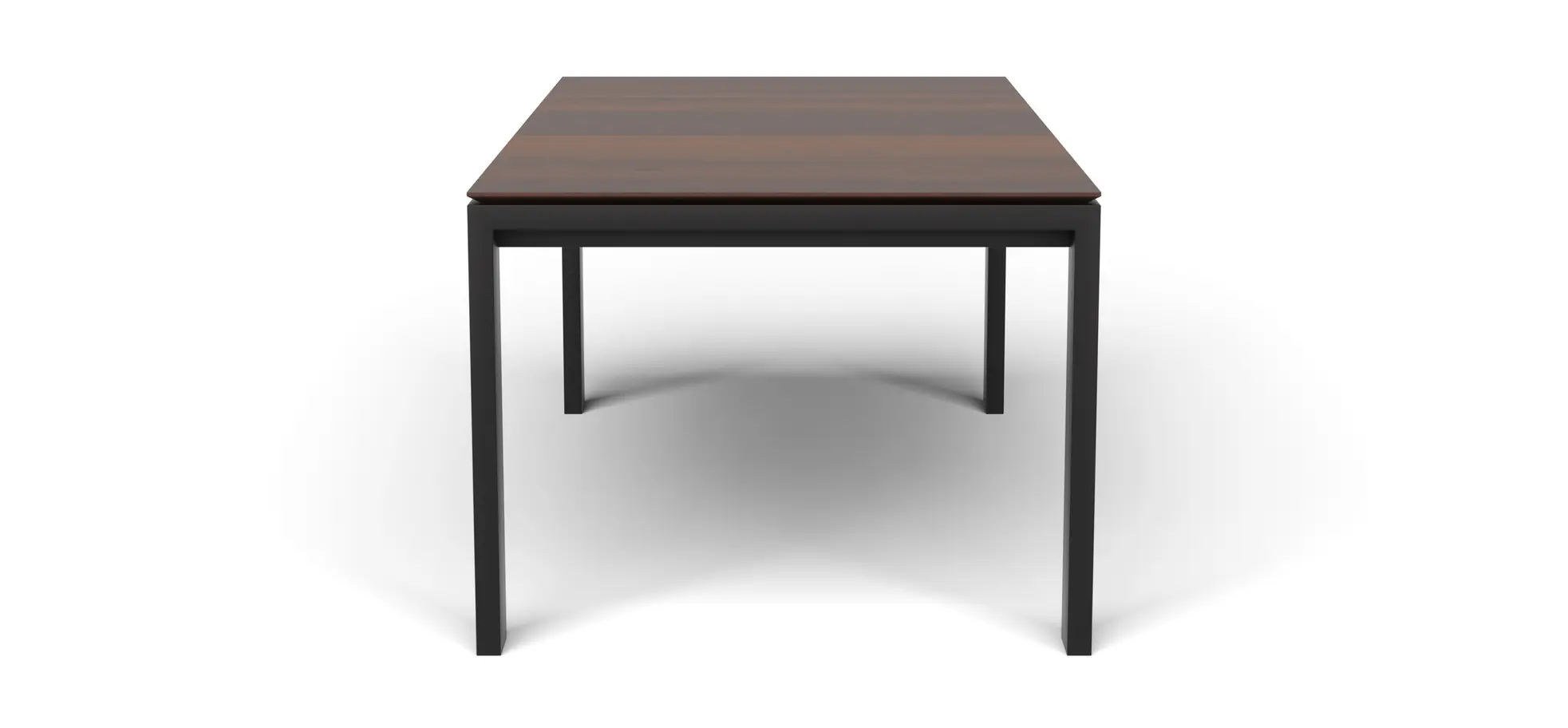 Esstisch 3400 - ausziehbar, LB ca. 200x100 cm, Nussbaum massiv