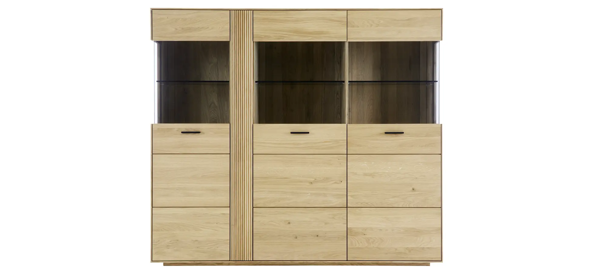 Highboard Estana - Eiche massiv, legno