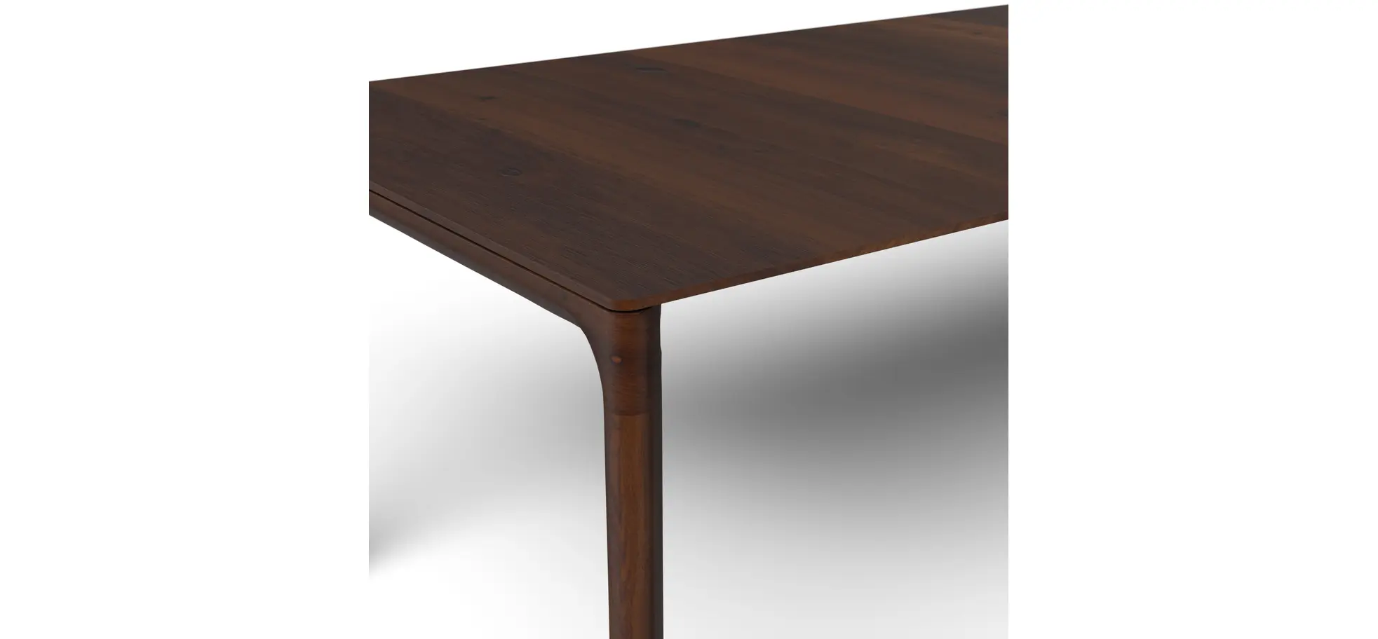 Esstisch 3400 - ausziehbar, LB ca. 220x100 cm, Astiger Nussbaum massiv