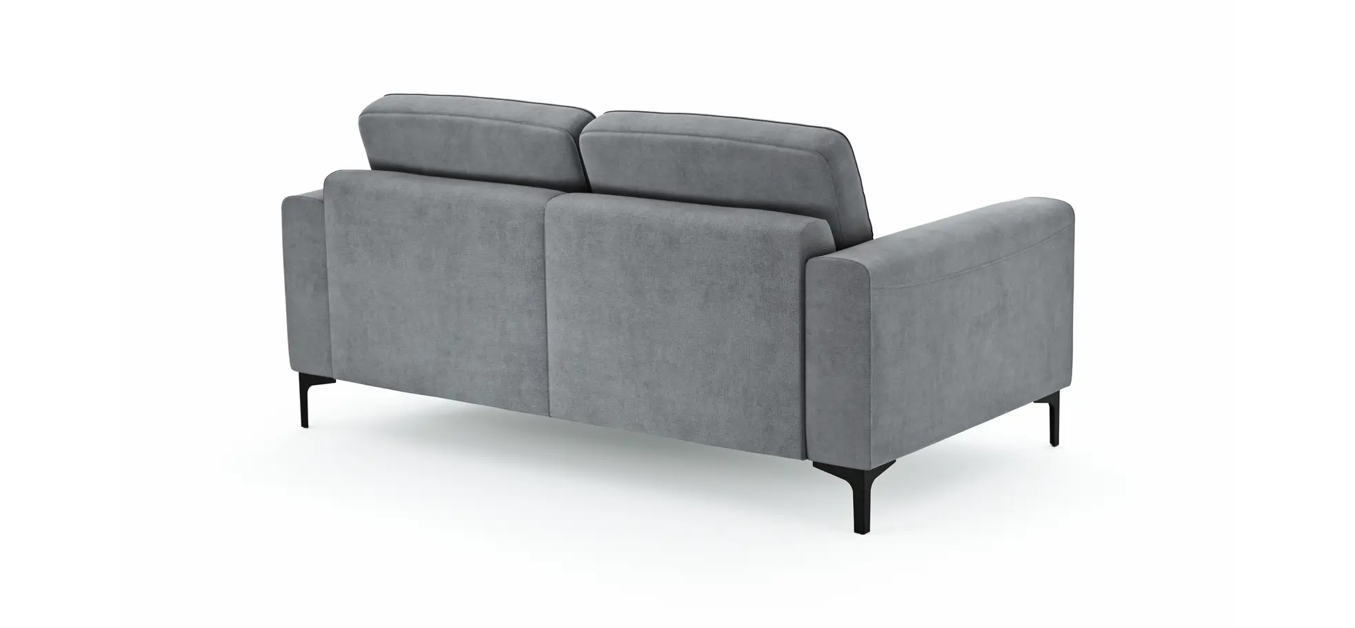 Sofa Oviedo - 2-Sitzer, Stoff, Grau