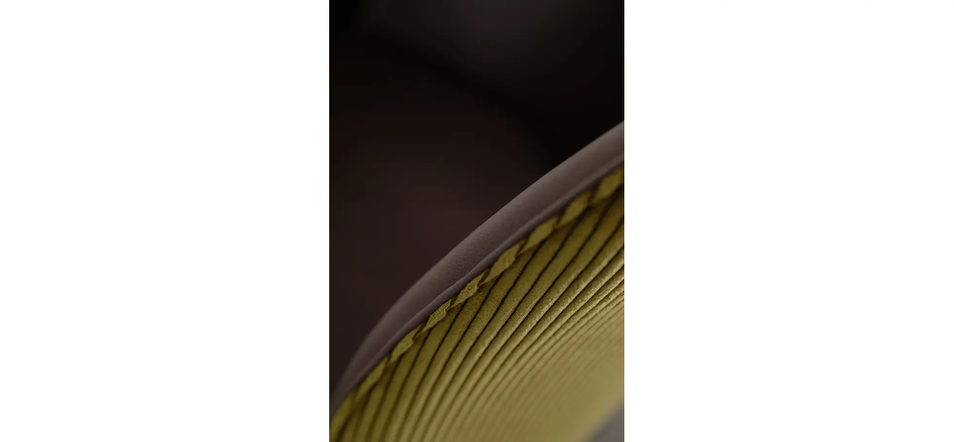 Armlehnstuhl Penthouse comfy - Drehbar, Kunstleder Dunkelbraun, Stoff, Pistazie