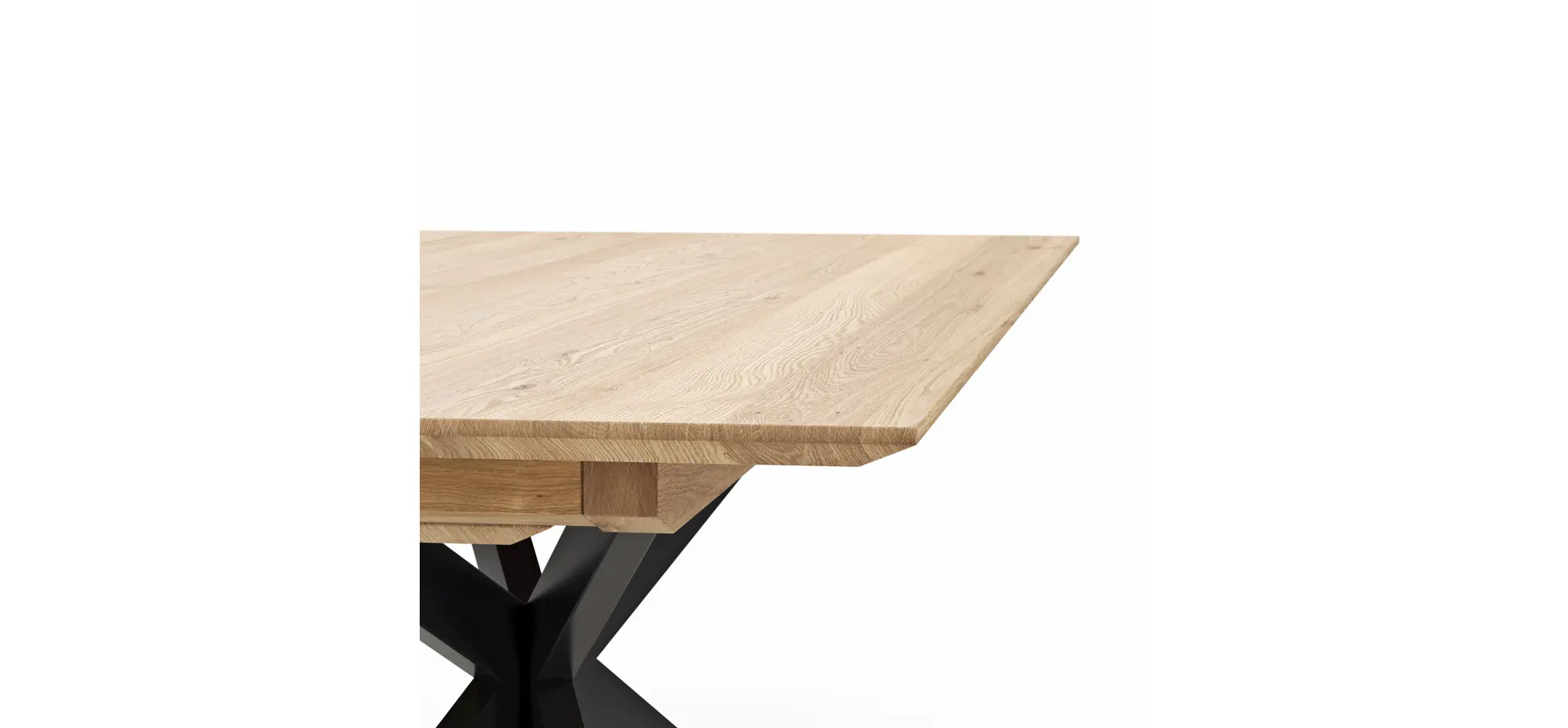 Esstisch Talara Lola - ausziehbar, LB ca. 220x100 cm, Wildeiche Bianco