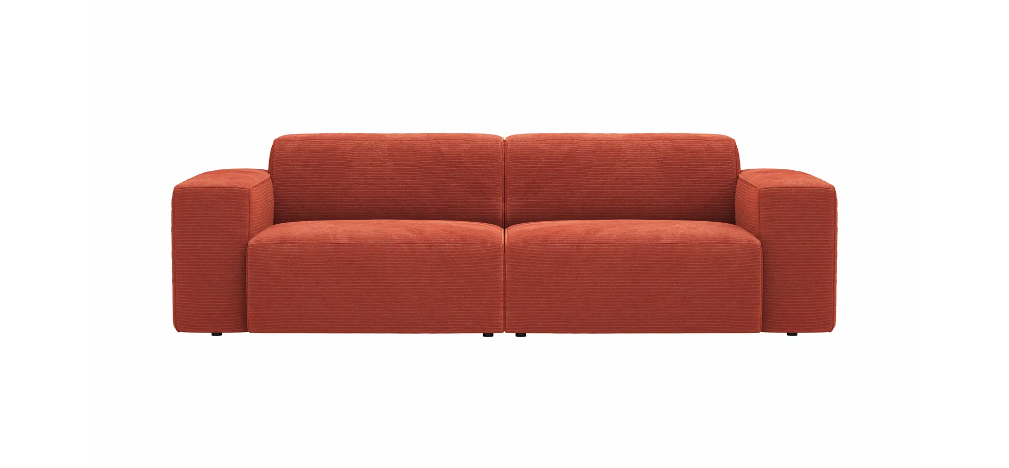 Sofa Elementos - 3-Sitzer XL, Stoff, Campari 131656