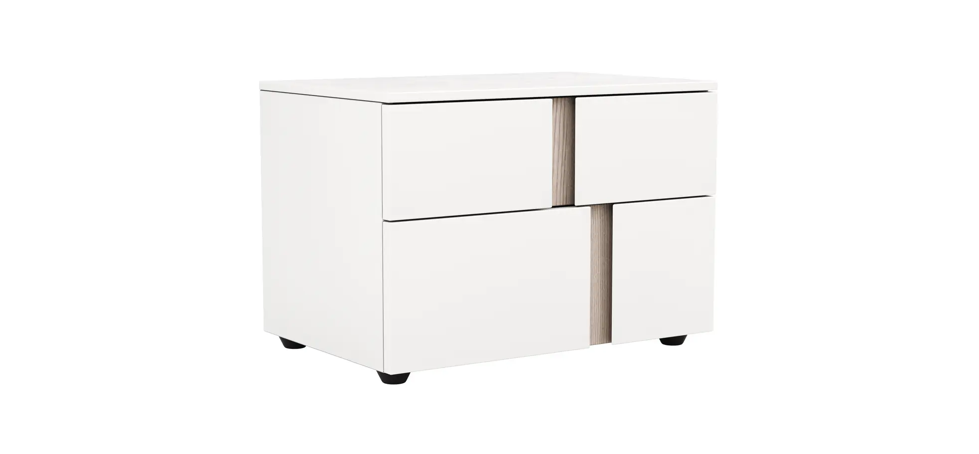 Nachttisch Loretto - Lack matt, Weiß 123776