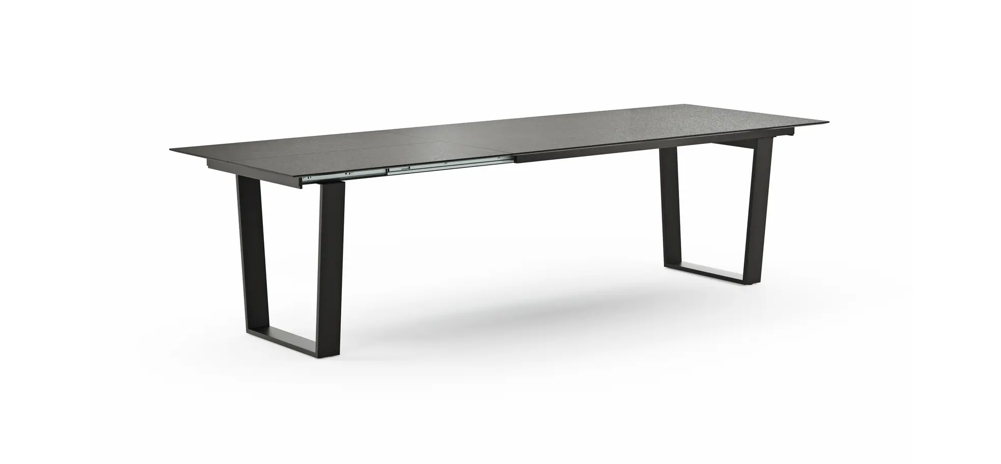 Esstisch Dinner - verlängerbar, LB ca. 180x95 cm, Kunststoff, Dunkelgrau