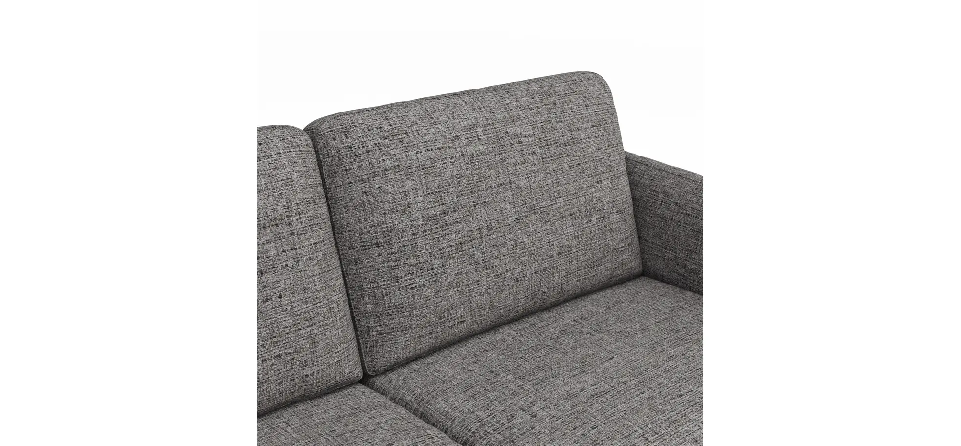 Ecksofa  Enna - Ecke links, 3-Sitzer, Sitzvorzug (motorisch), Stoff, Graphit