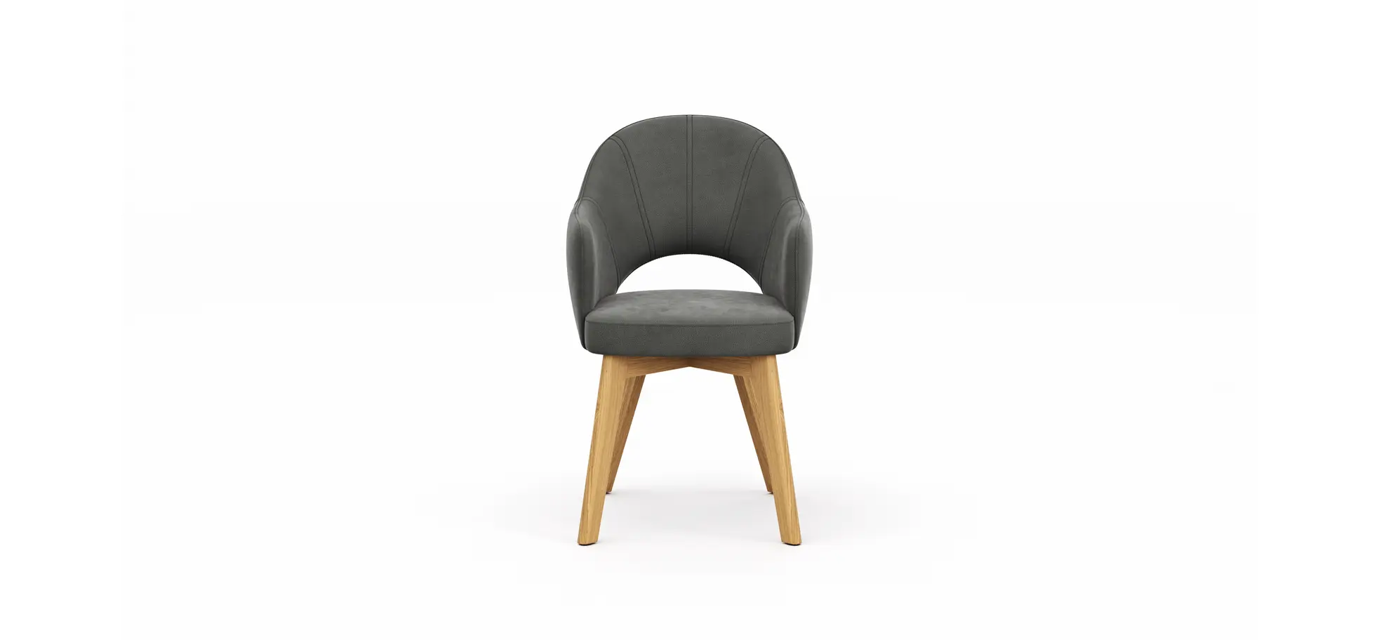 Armlehnstuhl 5000 - Microfaser, Dunkelgrau