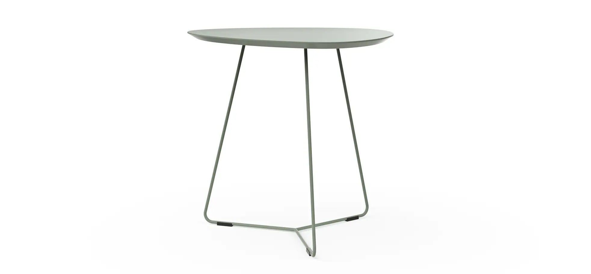 Ecktisch Fano - LBH ca. 59x50x55 cm,, Fenix, Olivgrün