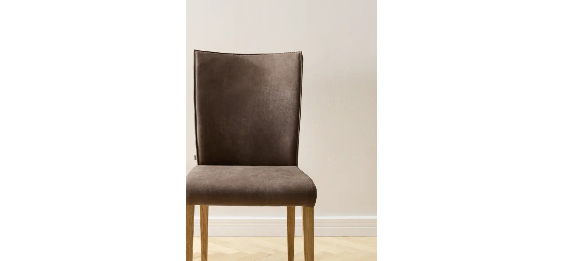 Stuhl Florea - Stoff, Dunkelbraun