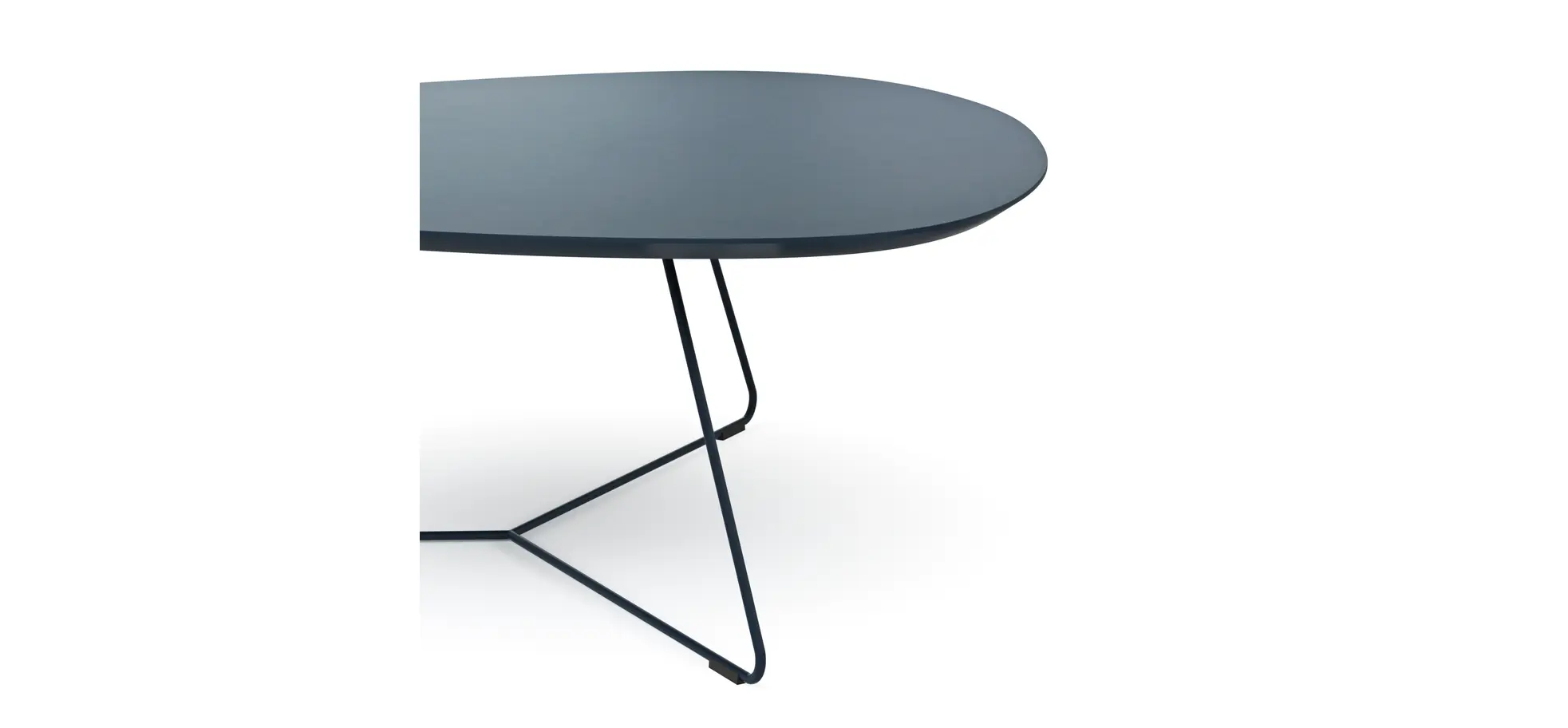 Couchtisch Fano - LBH ca. 96x86x38 cm, Fenix, Dunkelblau