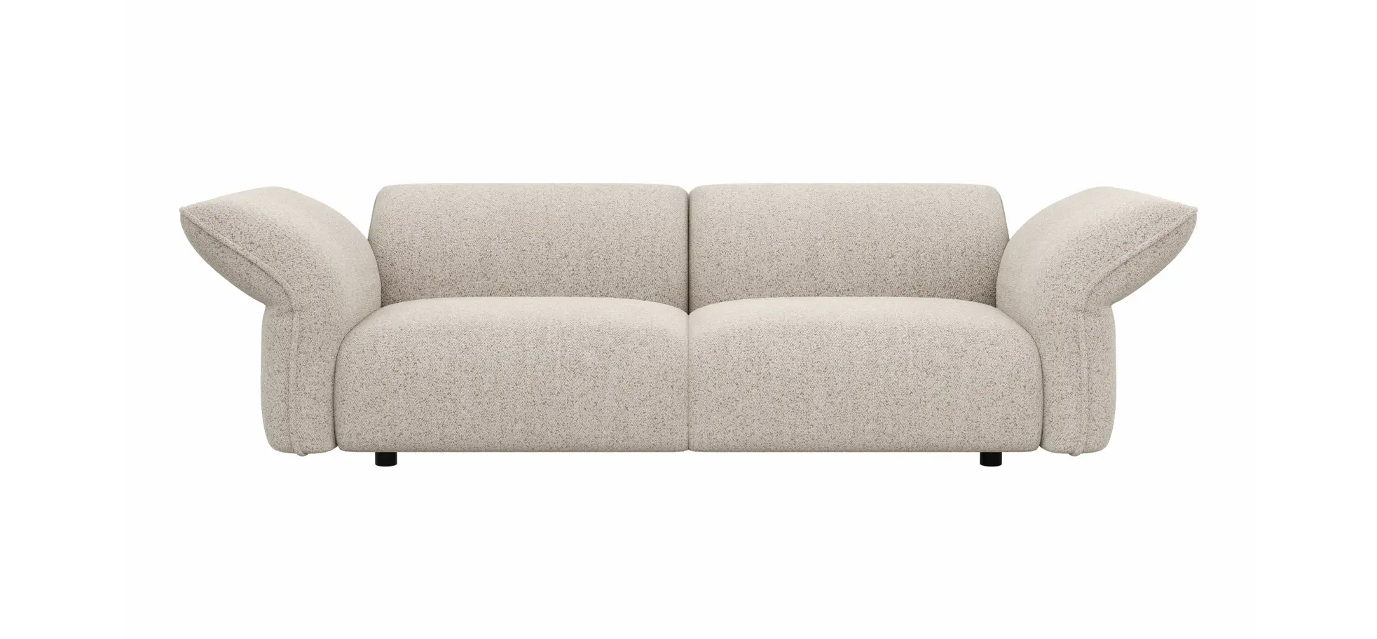 Sofa Motone - 3-Sitzer, Stoff, Beige 203117