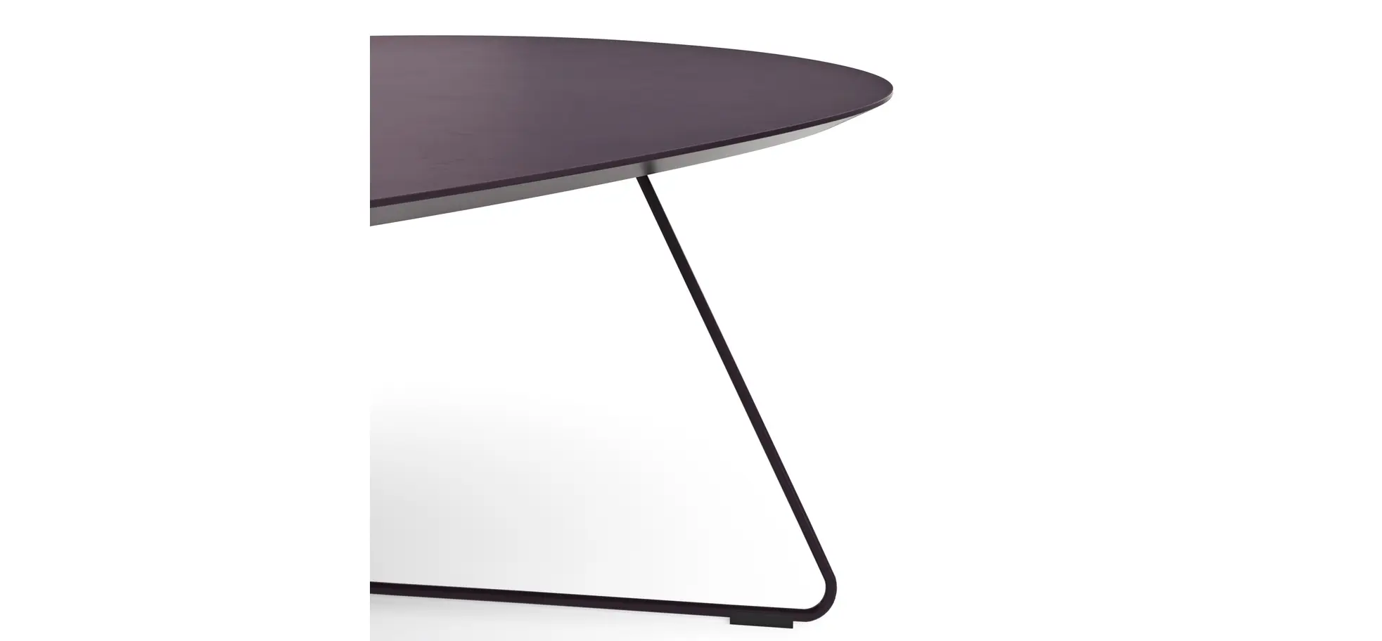 Couchtisch Fano - LBH ca. 121x75x38 cm, Fenix, Aubergine