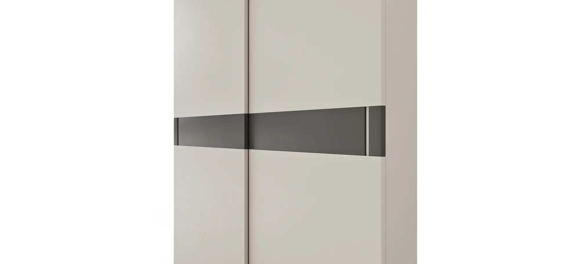 Schiebetürenschrank Loretto - B ca. 280 cm, Lack matt, Perlmutt