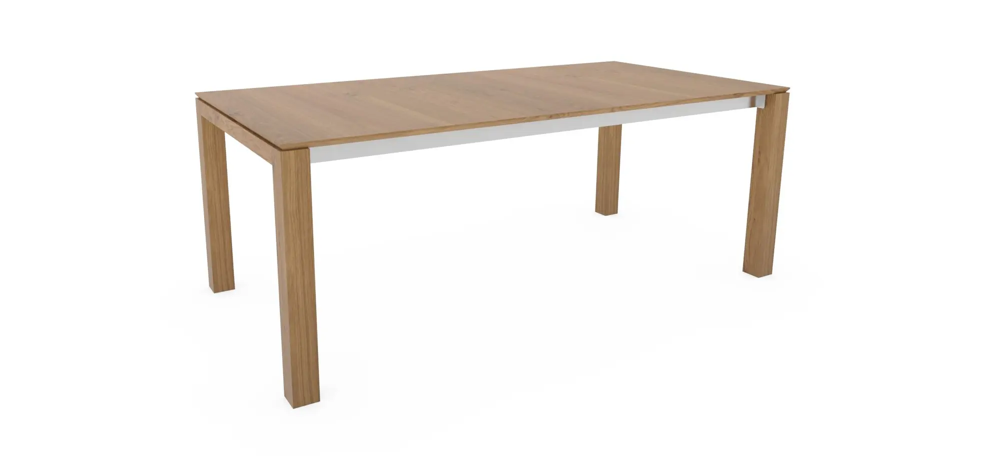 Esstisch 3400 - LB ca. 200x100 cm, ausziehbar, Asteiche massiv, Geölt 107019