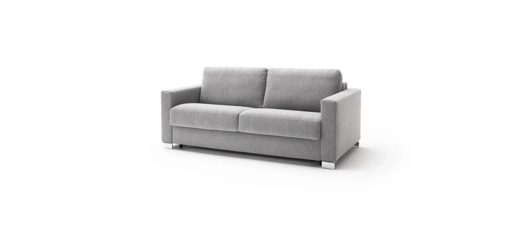 Sofa Nuoro - 2,5-Sitzer inkl. Schlaffunktion, Armlehne 1, Stoff, Grau