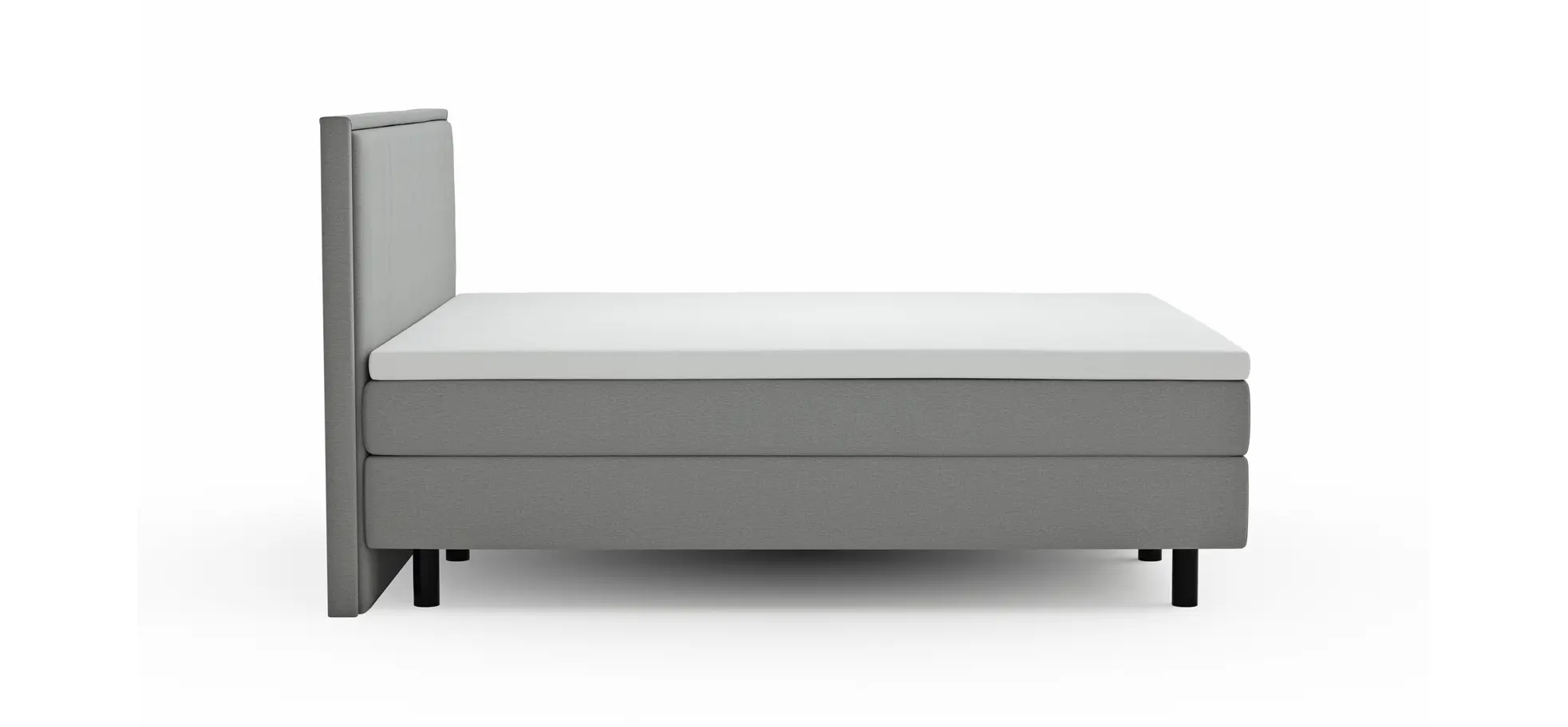 Boxspringbett Valencia - Liegefläche ca. 180x200 cm, Stoff, Zink
