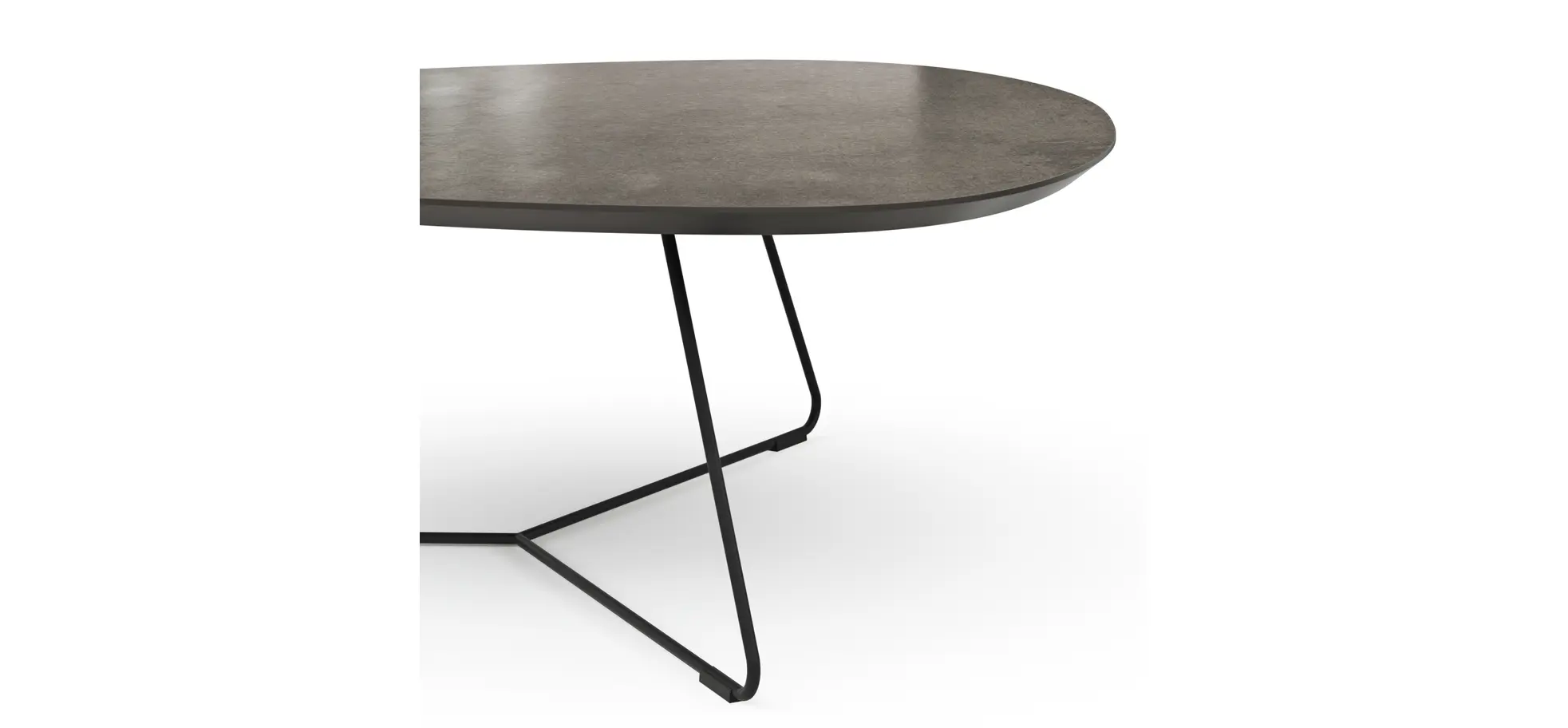 Couchtisch Fano - LBH ca. 87x78x33 cm, HPL Laminat, Graubraun