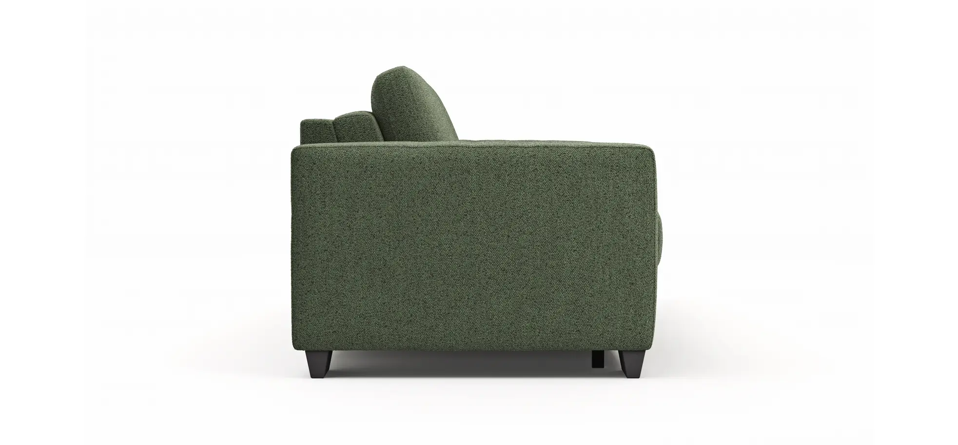 Sofa Nuoro - 3-Sitzer inkl. Schlaffunktion, Stoff, Olivgrün