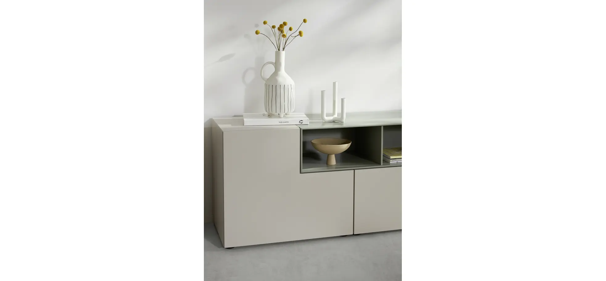 Sideboard 3900 - BHT ca. 220x62x45 cm, Lack, Kaschmir