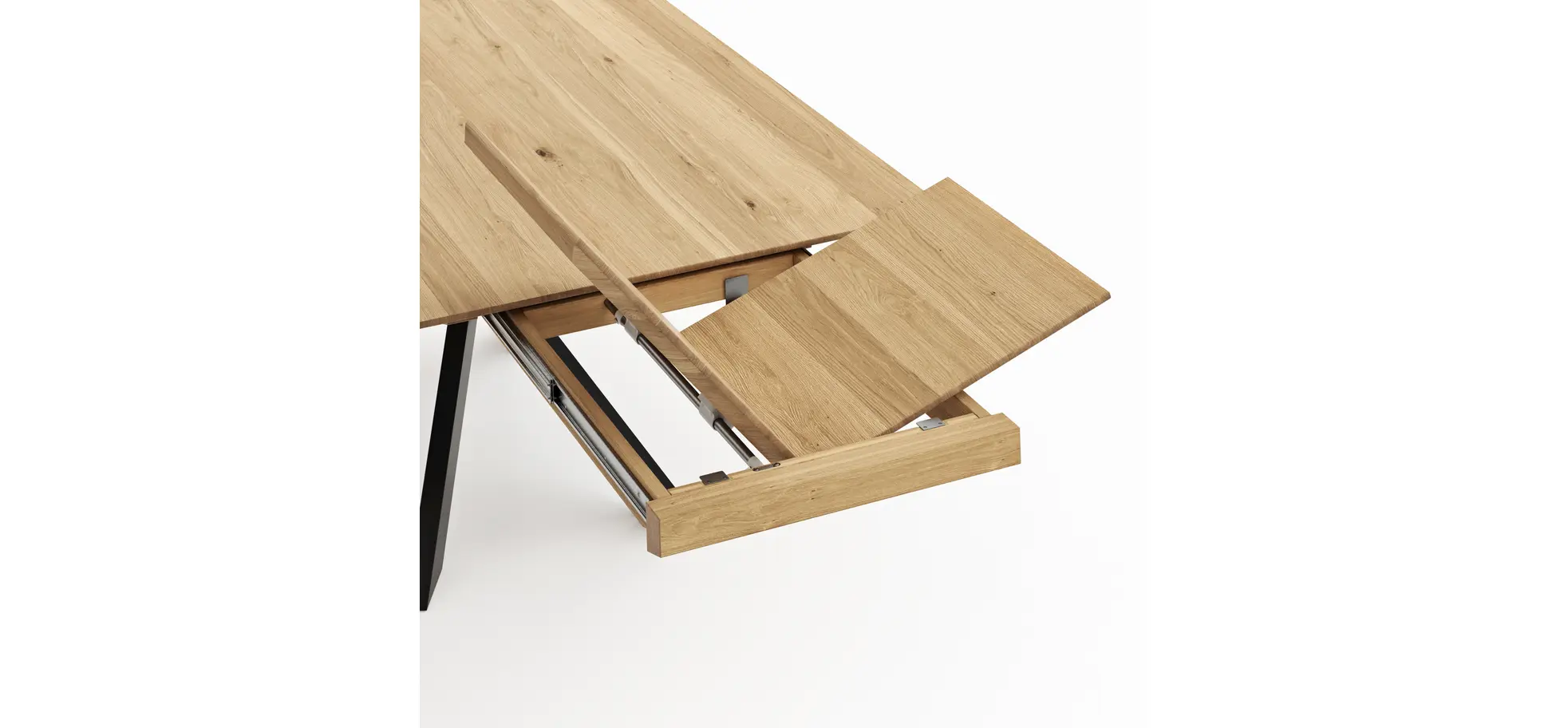 Esstisch Talara Lola - ausziehbar, LB ca. 220x100 cm, Wildeiche Bianco