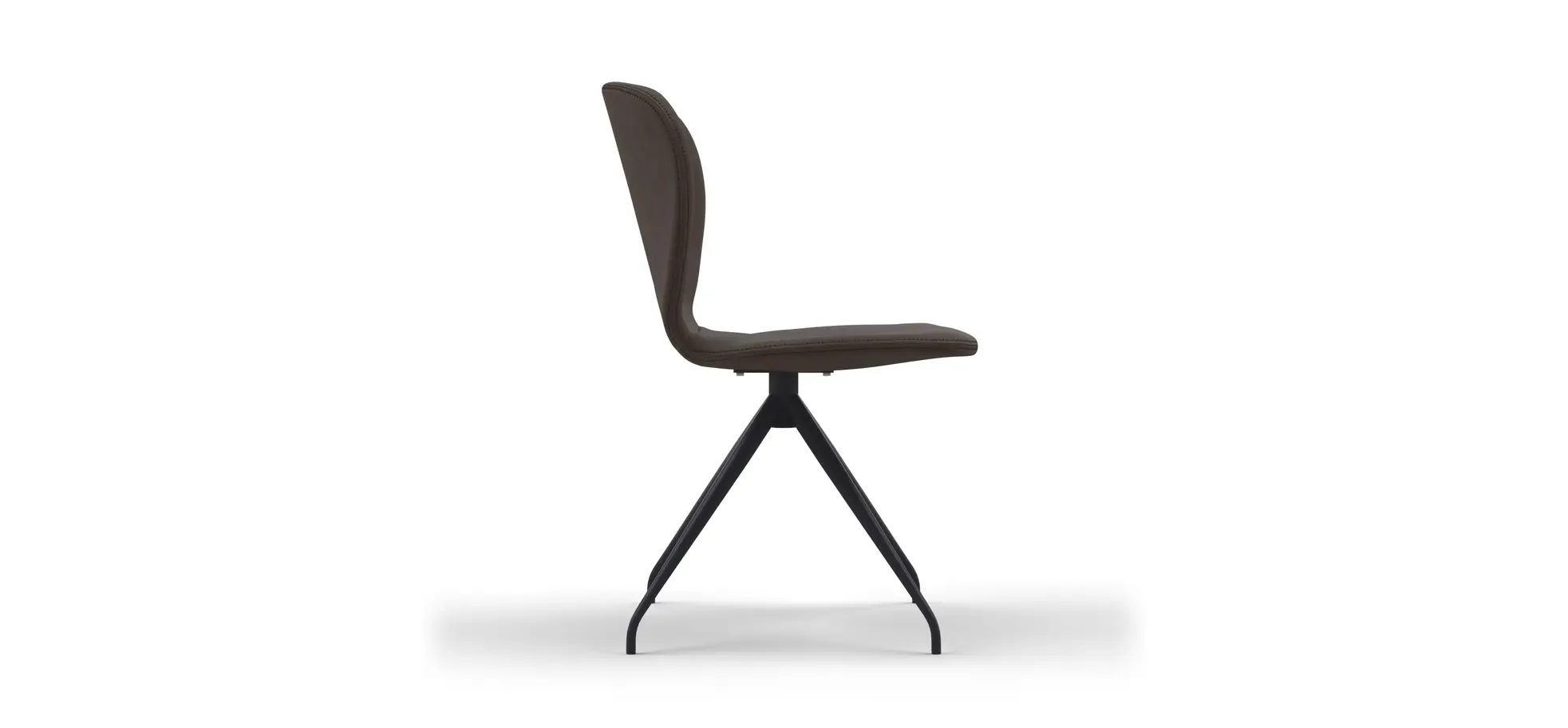 Stuhl Saltino - Stoff, Dunkelbraun