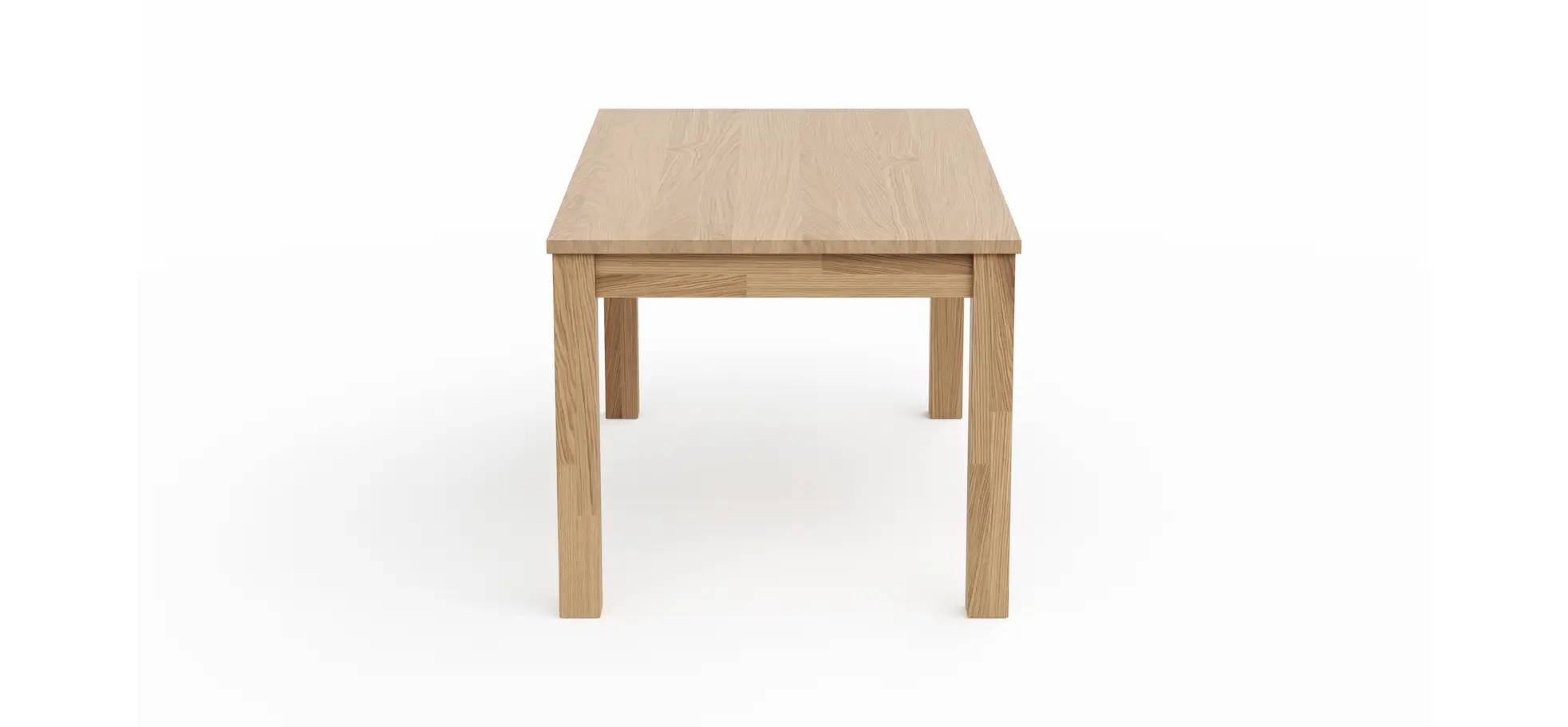 Esstisch Dinner - LB ca. 160x90 cm, Eiche bianco massiv