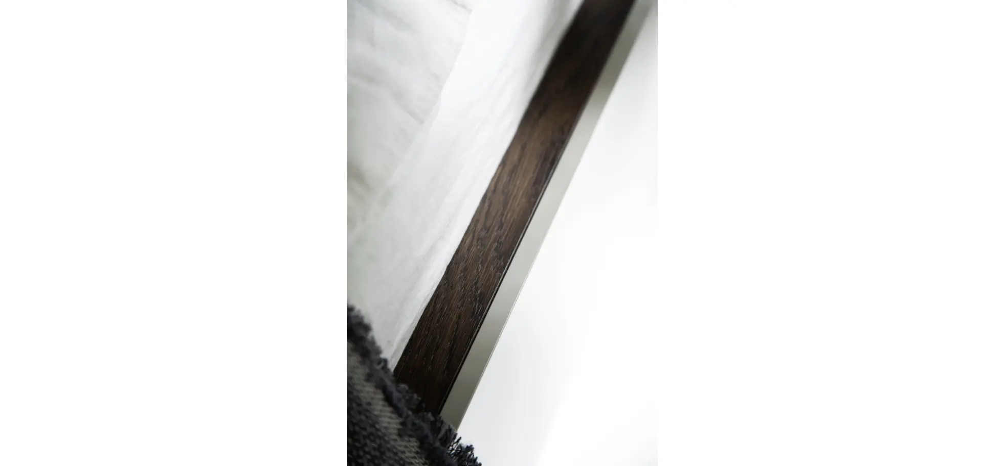 Bettanlage Matera - Liegefläche ca. 180x200 cm, Lack, Muschelgrau, Wildeiche, Coffee