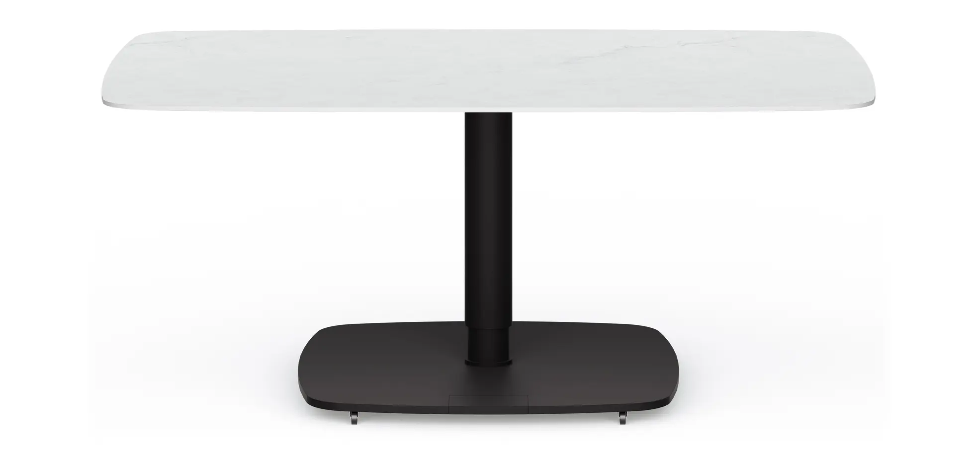 Couchtisch Camas - LBH ca. 100x65x42 cm, Keramik, Creme