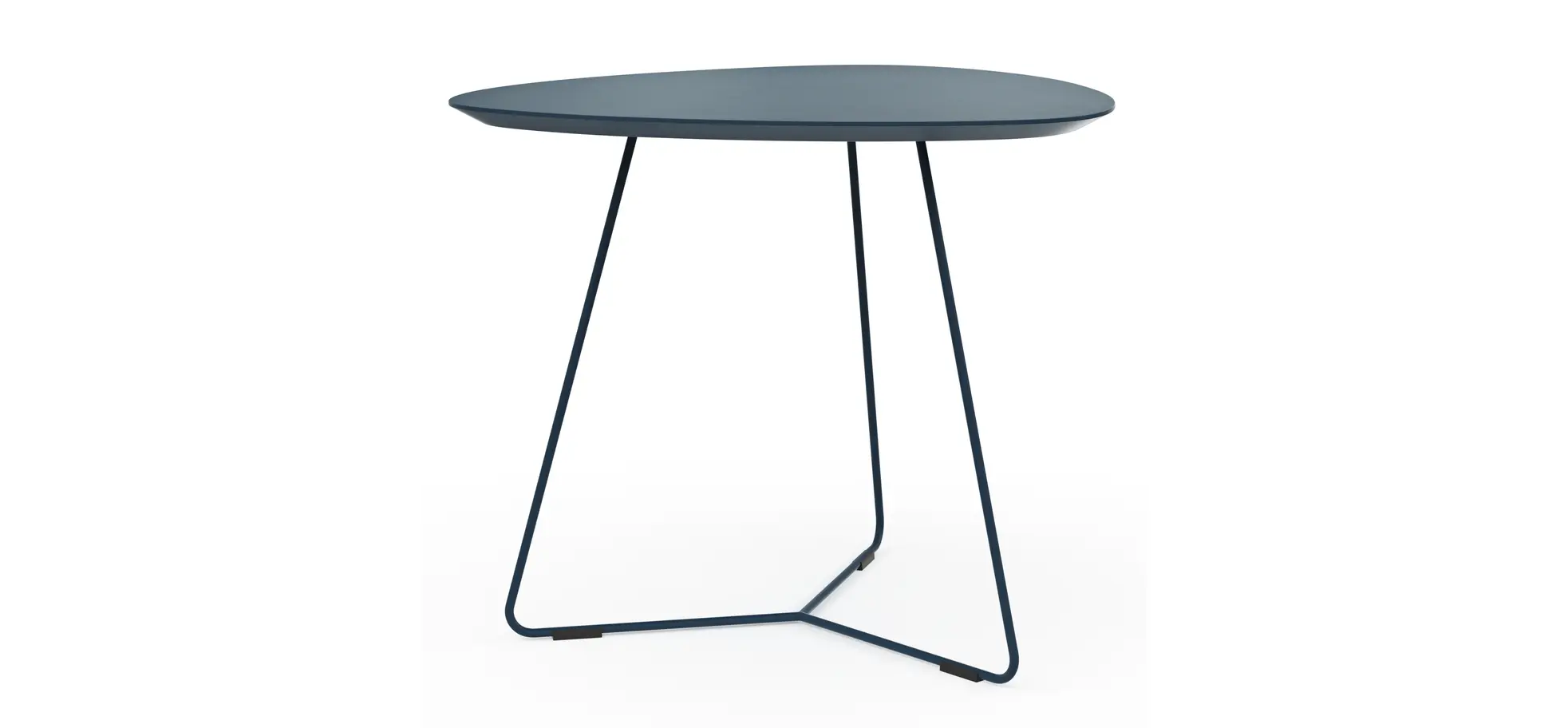 Ecktisch Fano - LBH ca. 59x50x50 cm, Fenix, Dunkelblau