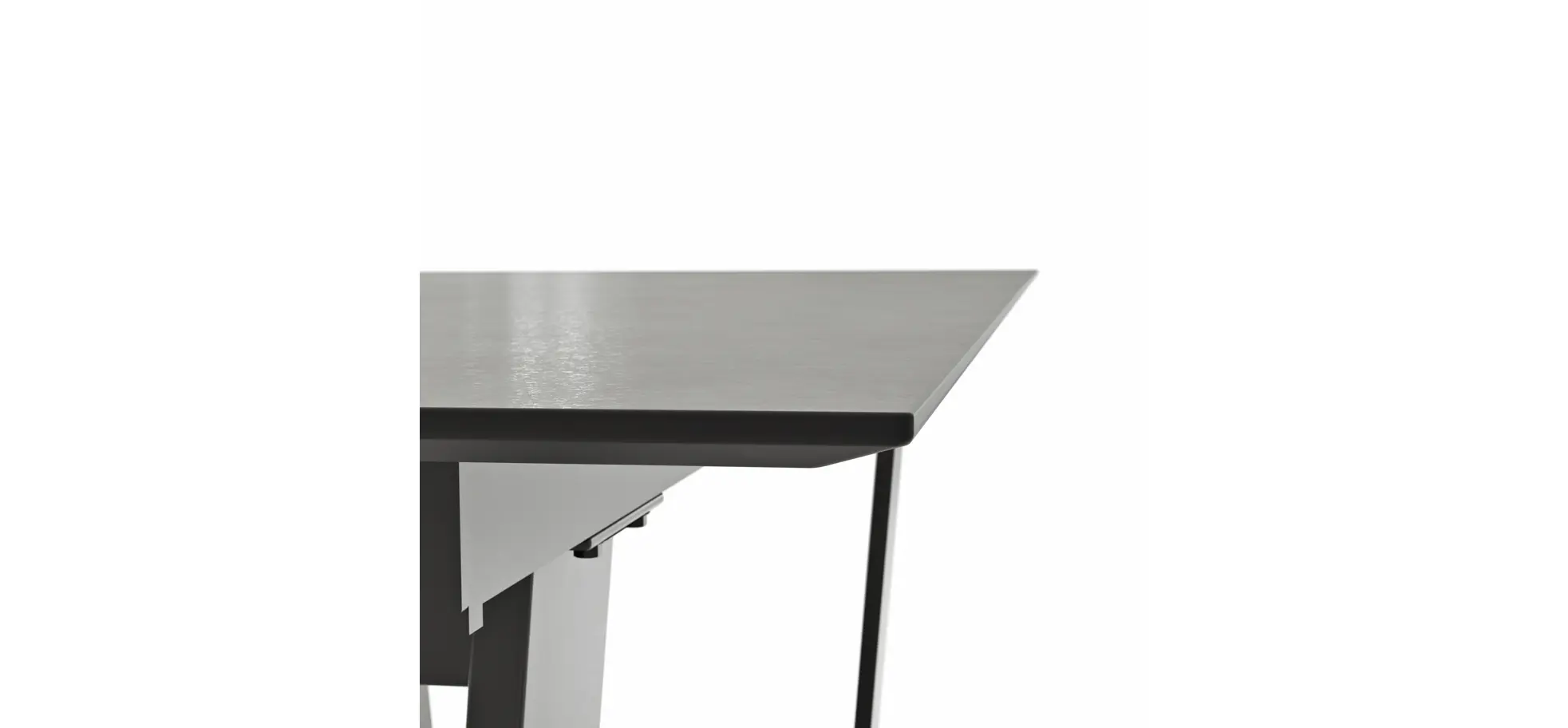 Esstisch Dinner - LB ca. 200x95 cm, Kunststoff, Grau