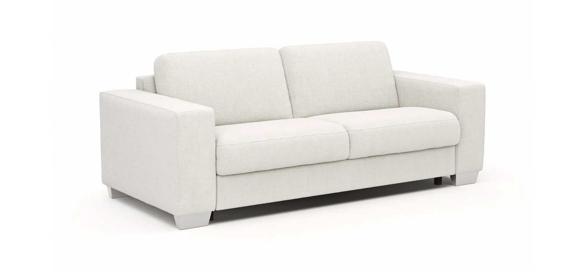 Sofa Nuoro - 2,5-Sitzer inkl. Schlaffunktion, Armlehne breit, Stoff, Natur