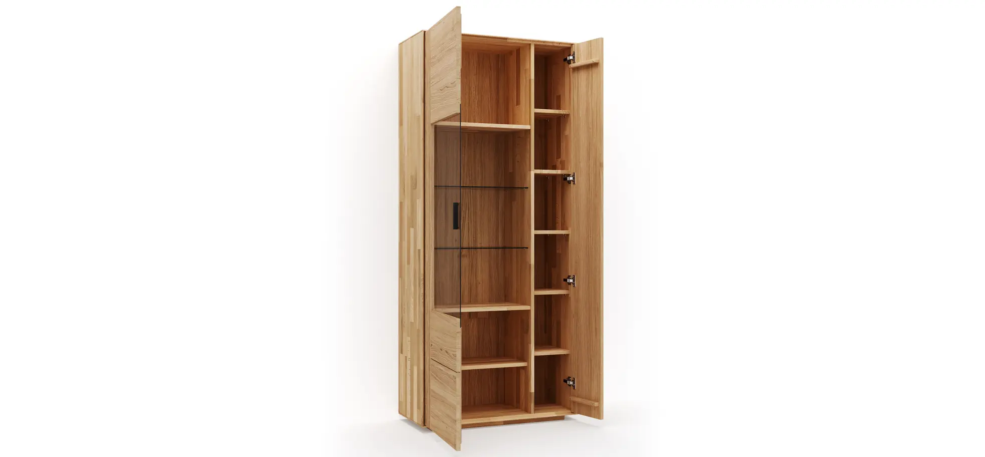 Vitrine Estana - Eiche massiv, legno