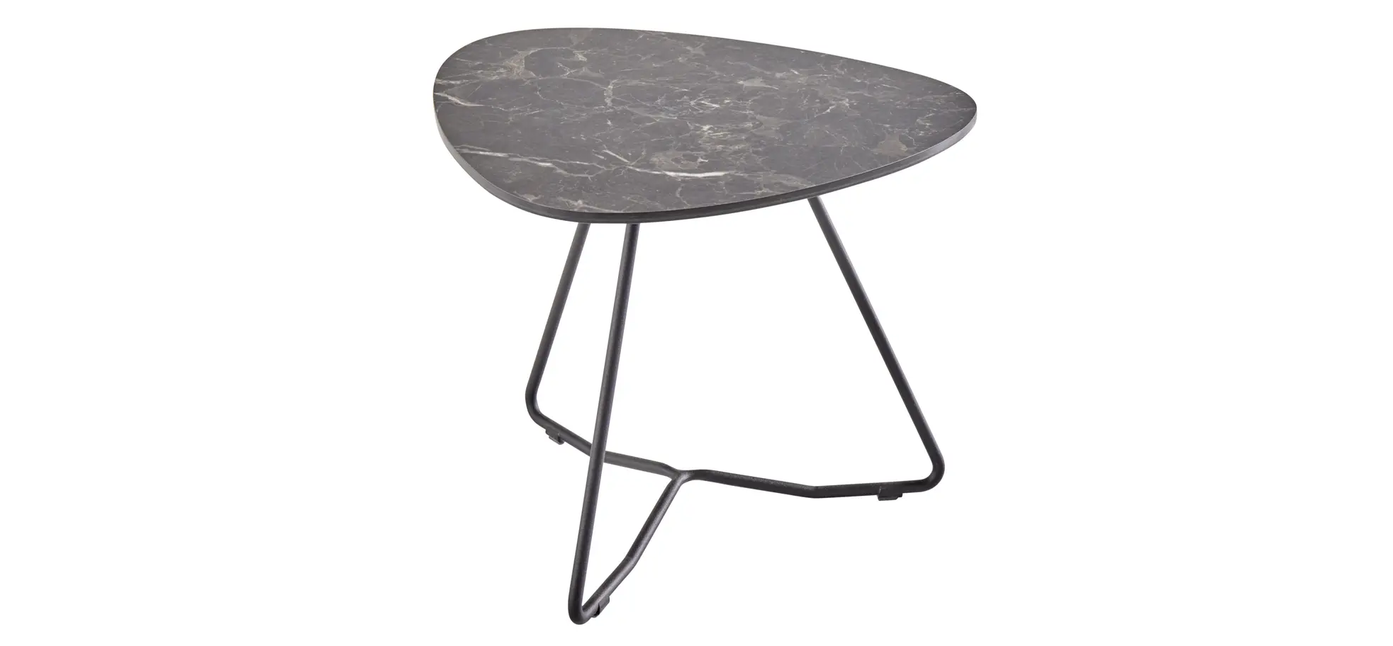 Couchtisch Oliva - LBH ca. 42x40x33 cm, HPL, Anthrazit