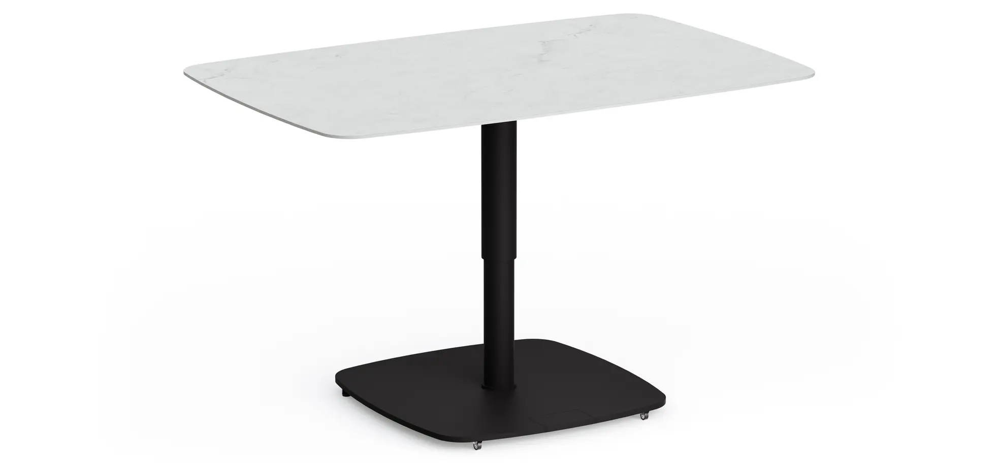 Couchtisch Camas - LBH ca. 100x65x42 cm, Keramik, Creme