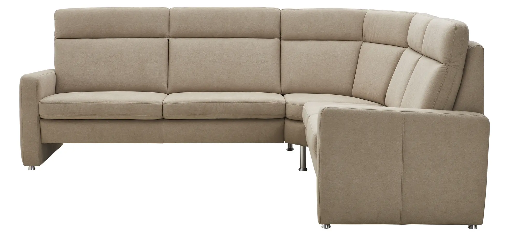 Ecksofa Arima H - 2,5-Sitzer mit Ecke rechts, Stoff, Beige 103325