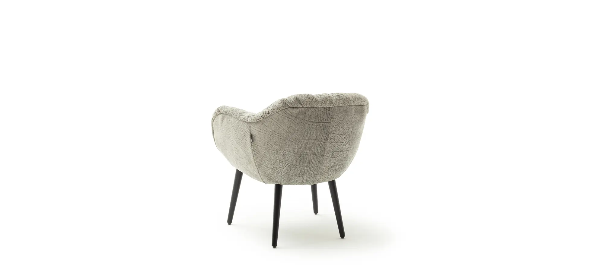 Sessel Sevano - Leder, Offwhite