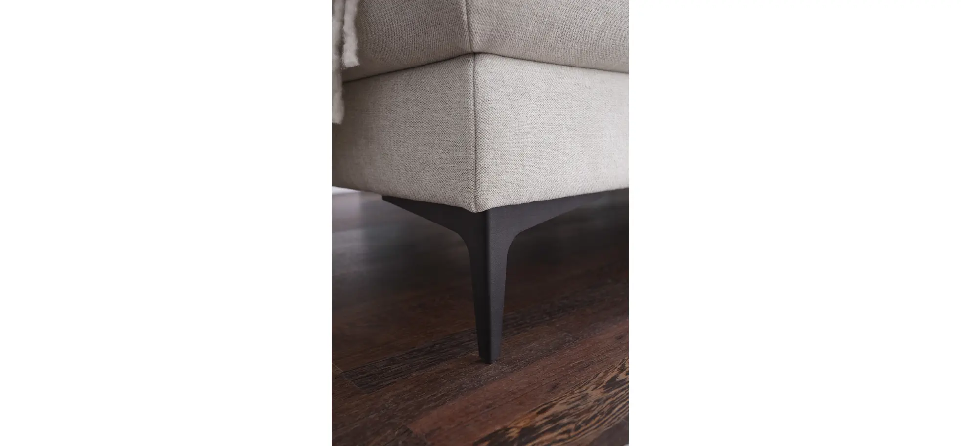 Ecksofa Felipa - Ecke links mit 2,5-Sitzer inkl. Kopfteil verstellbar, Stoff, Natur