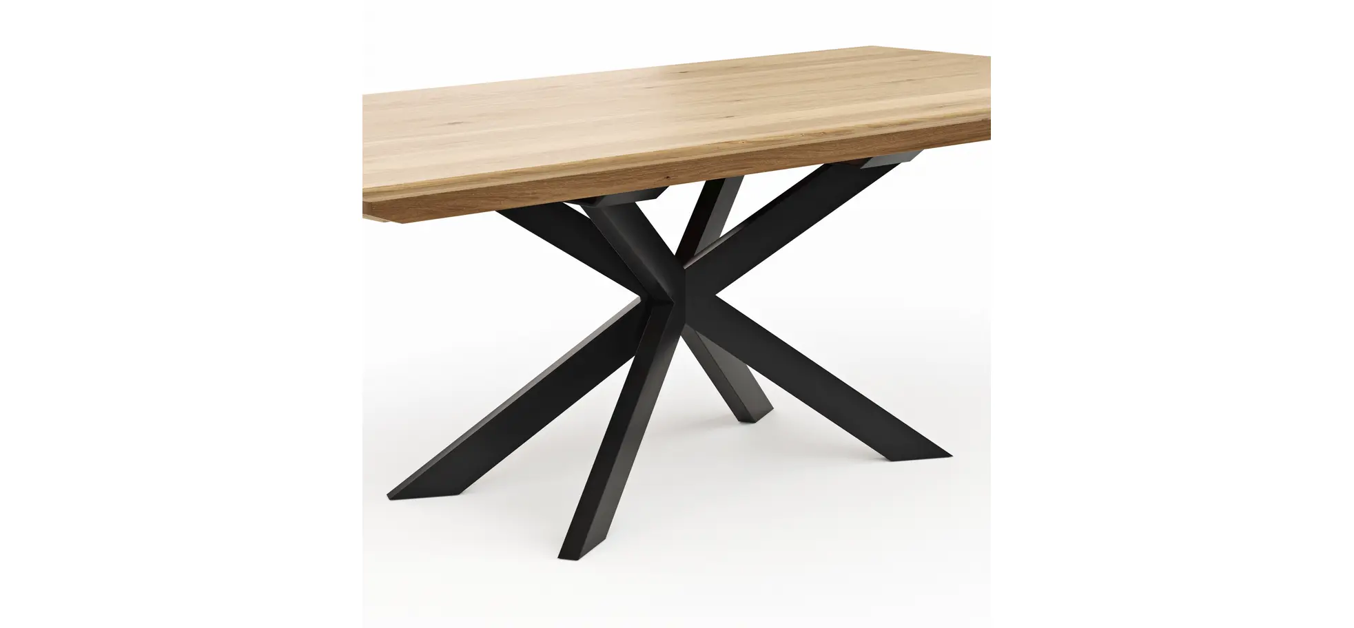 Esstisch Talara Lola - ausziehbar, LB ca. 220x100 cm, Wildeiche Bianco