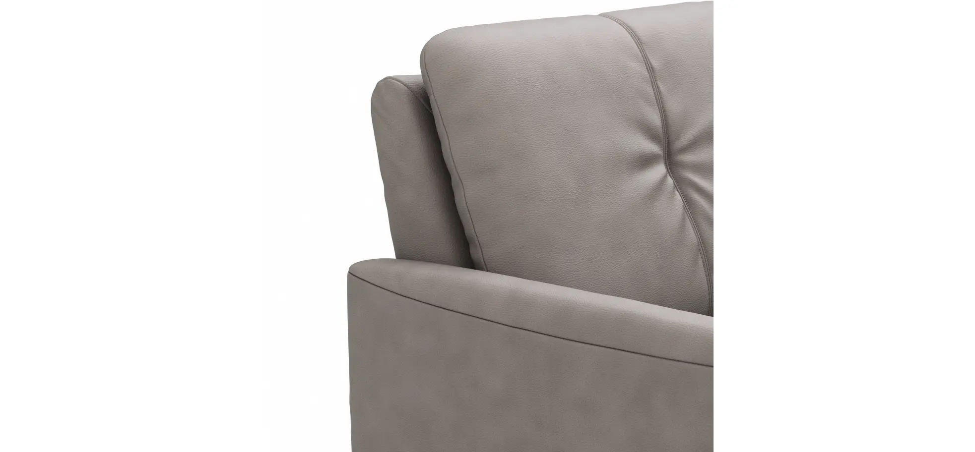 Sofa Tenero - 2,5-Sitzer, Stoff, Grau