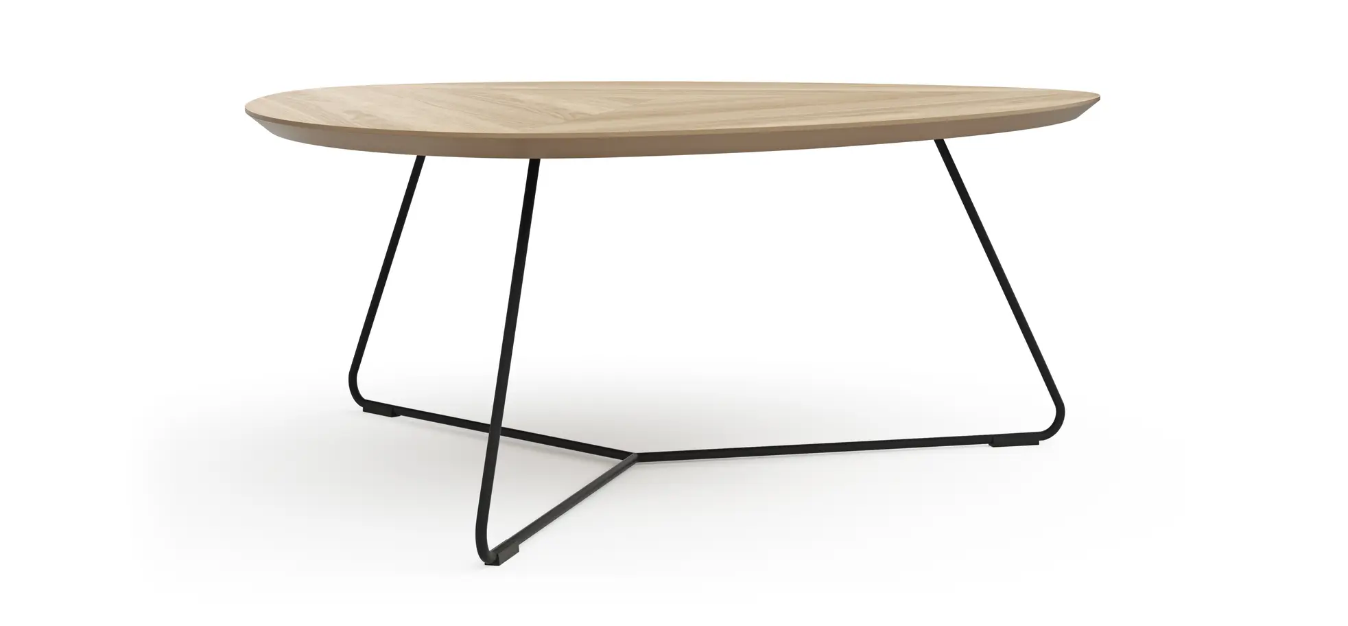 Couchtisch Fano - LBH ca. 87x78x33 cm, Eiche natur, Furnier