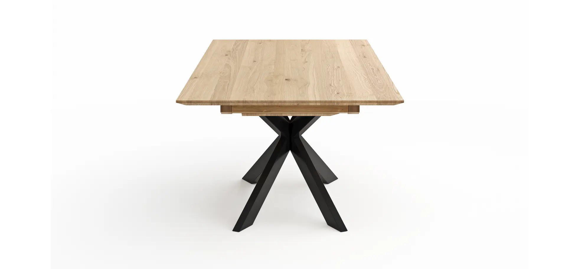 Esstisch Talara Lola - beidseitig ausziehbar, LB ca. 220x100cm, Wildeiche Bianco