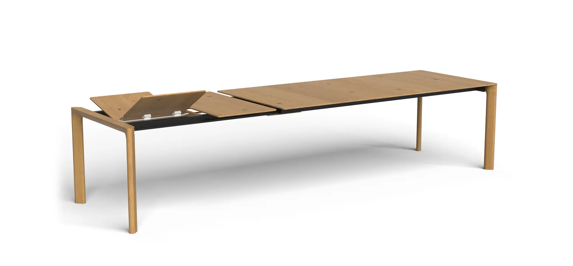 Esstisch 3400 - ausziehbar, LB ca. 220x100cm, Asteiche massiv