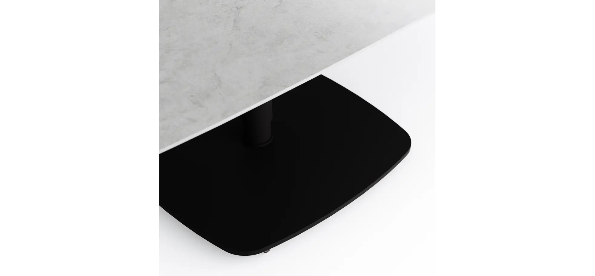 Couchtisch Camas - LBH ca. 100x65x42 cm, Keramik, Creme