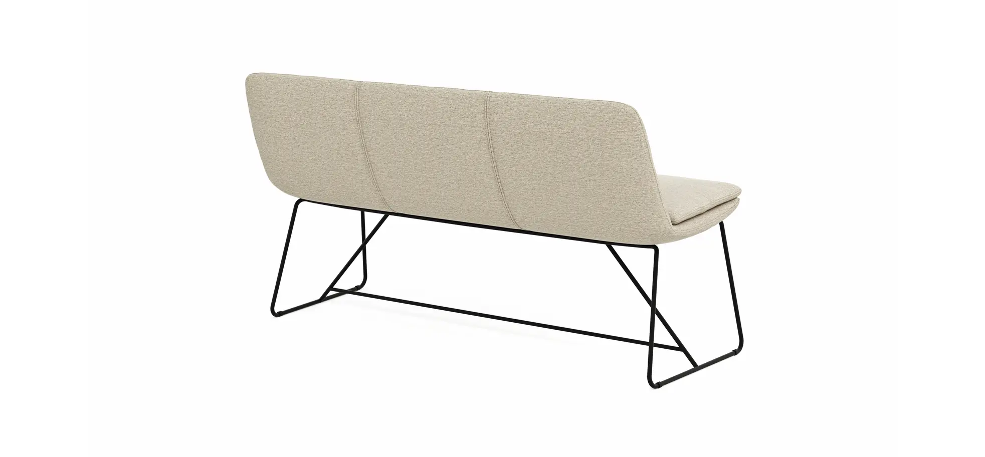 Polsterbank Macano - B ca. 160 cm, Stoff, Beige